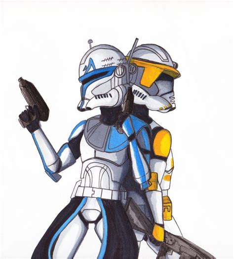 Captain Rex And Commander Cody By Ensignklutz On Deviantart