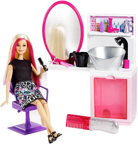 Barbie Dtk05 Sparkle Style Salon Playset Uk Toys And Games