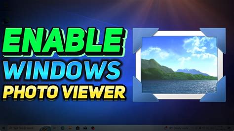 How To Enable Windows Photo Viewer In Windows 1011 Tutorial Youtube