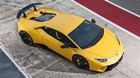 Desktop Wallpaper Lamborghini Huracan Performante 2018 Cars Yellow