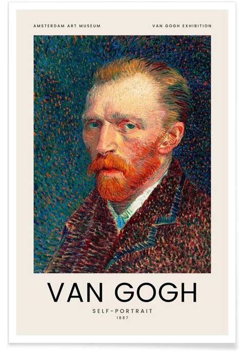 Van Gogh Self Portrait 1887 Poster Juniqe