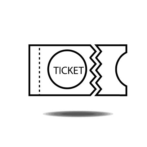 Ticket Coupon Or Discount Template Vector Icon 4924948 Vector Art At