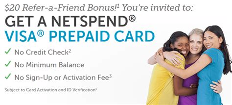 Start using your funds or minutes. Netspend Referral Bonus Code: Earn $20 Free Cash