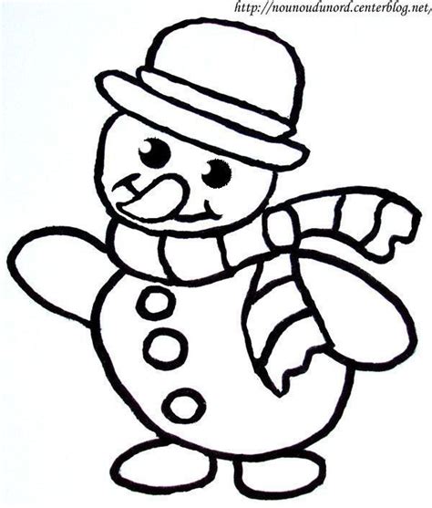 Coloriage bonhomme de neige  coloriage de bonhomme de neige a imprimer