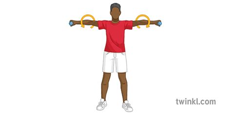 Bras Cercles étapes Séquence Santé Fitness Exercice Pe Secondaire