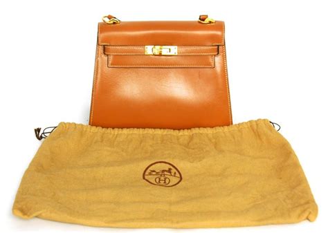 Hermes Vintage Tan Leather 20cm Mini Kelly Shoulder Bag W Ghw At 1stdibs