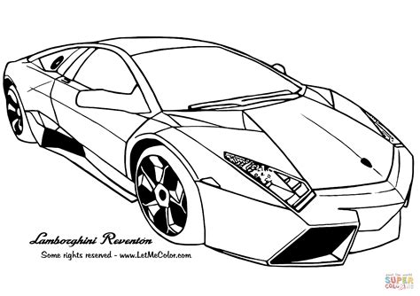 Dibujo de Lamborghini Reventon para colorear | Dibujos para colorear
