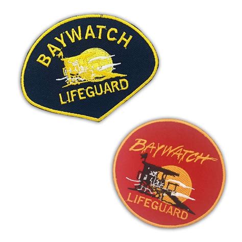 Baywatch Swimsuit Lifeguard Logo Badge Iron Or Sew On Etsy