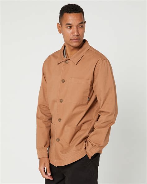 Swell Union Twill Chore Jacket Tobacco Surfstitch