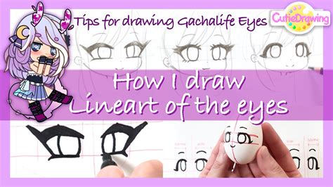 How To Draw Gachalife Eyes Lineart Tutorial Step By Step Gachaclub