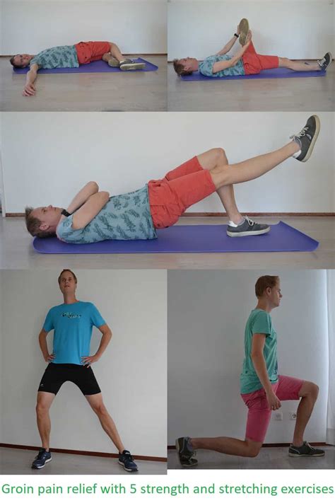 Groin pain relief with 5 strength and stretching exercises