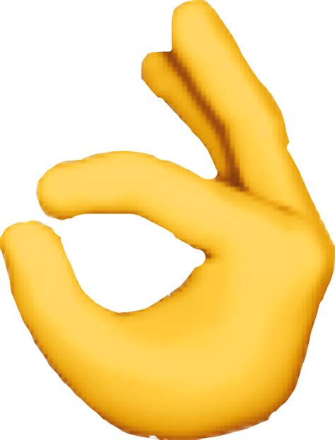 Download Transparent Background Ok Hand Emoji Png Download