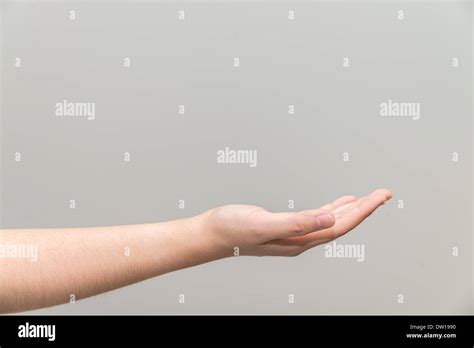 Hand With Open Palm Facing Up Stock Photo Alamy