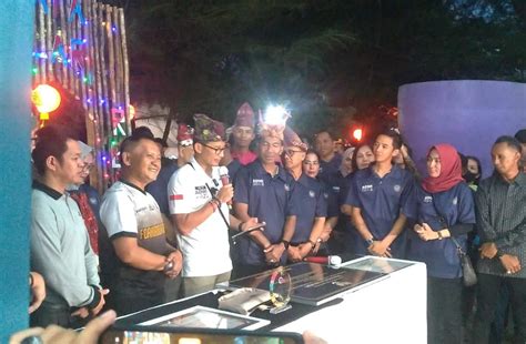 Resmikan Desa Wisata Dewi Tari Rebo Sandiaga Uno Desa Terbaik