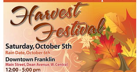 Franklin Downtown Partnership Harvest Festival October 5
