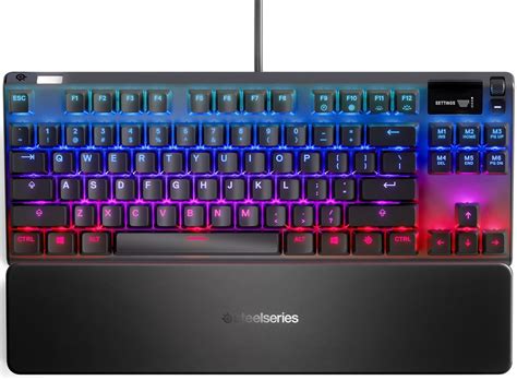 The steelseries apex pro tkl comes in a box with the keyboard, magnetic wrist rest, and a manual. SteelSeries Apex Pro TKL - Gamingtastatur med justerbare ...