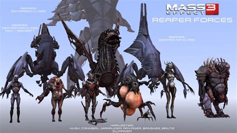 Mass Effect Ships And Alien Concept Art