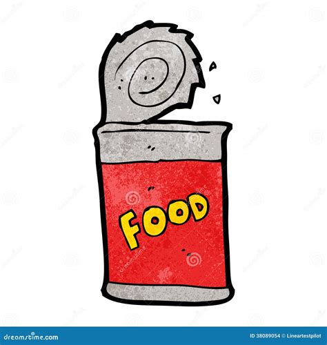 Cartoon Canned Food Stock Vector Illustration Of Drawing 38089054
