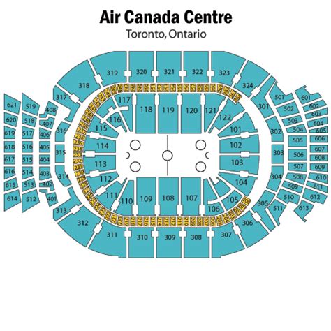 Air Canada Centre Seating Chart Views And Reviews Toronto Maple Leafs