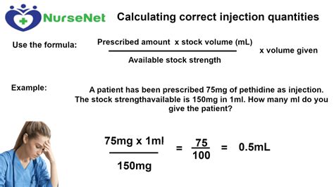 Drugs calculation formula sheet - calculating correct amount for ...