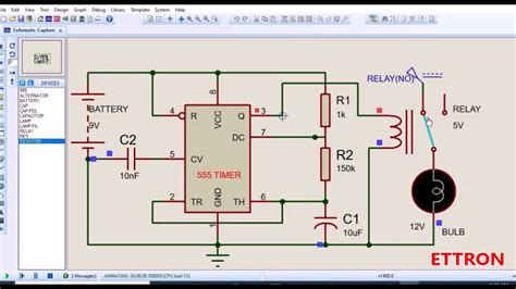 How To Simulate 555 Timer In Proteus Circuit Simulation In This