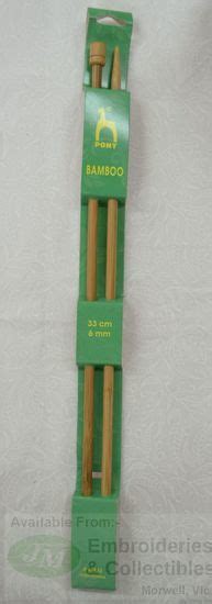 Pony Bamboo Knitting Pins 33cm X 600mm Knobbed Knitting Needles