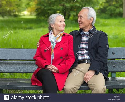Elderly People Sitting On Bench High Resolution Stock Photography And