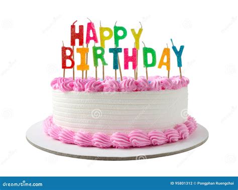 Birthday Cake Stock Photo Image Of White Celebration 95801312