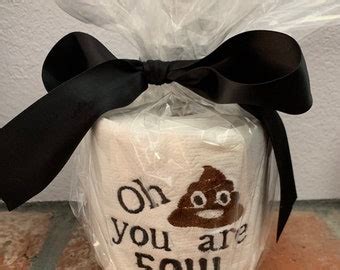 Fathers Day Embroidered Toilet Paper Roll Gag Gift By Beccas Etsy