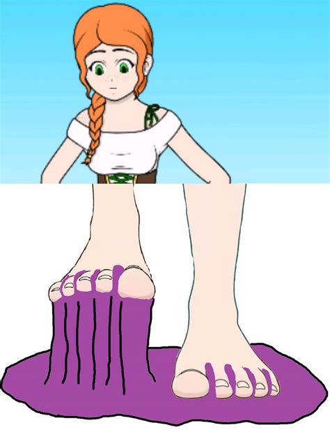 Sophias Feet Stuck In Purple Goo By Chipmunkraccoonoz On Deviantart