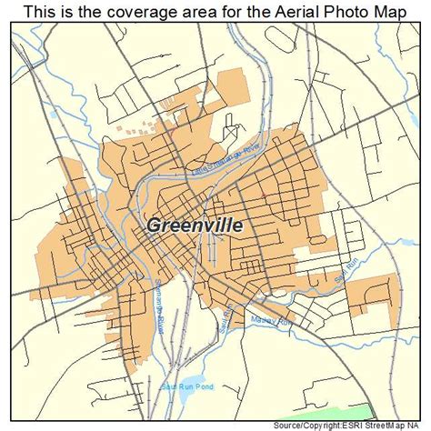 Aerial Photography Map Of Greenville Pa Pennsylvania