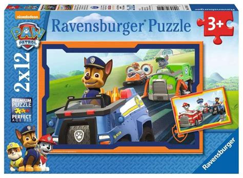 Ravensburger 07591 Paw Patrol In Action Puzzle 2x12 Pieces Germany
