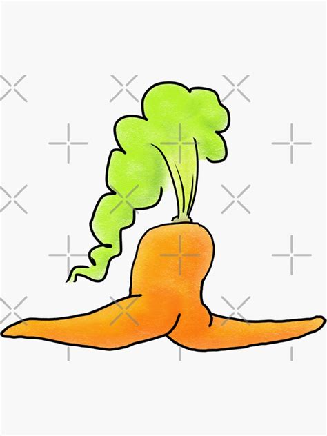 Sexy Carrot Sticker For Sale By Pseudosiren Redbubble