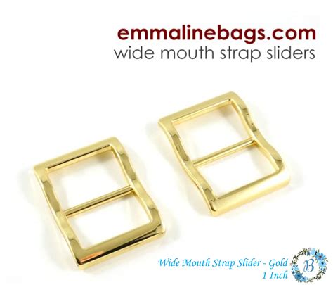 Emmaline Bag Hardware Wide Mouth Strap Sliders 2 Pack Etsy