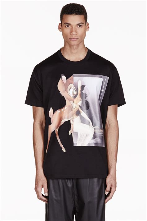 How to wear givenchy tops. Lyst - Givenchy Black Oversized Bambi Tshirt in Black for Men