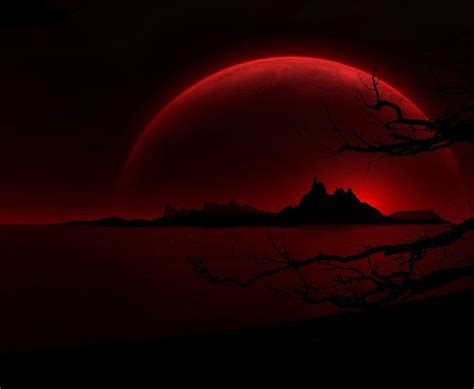 Blood Red Moon Wallpaper