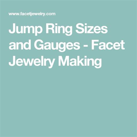 Jump Ring Sizes And Gauges Jewelry Making Ring Size Jump Rings