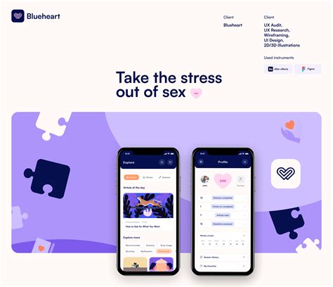 Blueheart Digital Sex Therapy Mental Health Mobile App On Behance