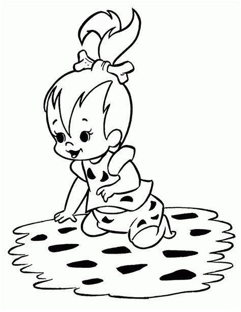 Free Flintstone Coloring Pages Coloring Home