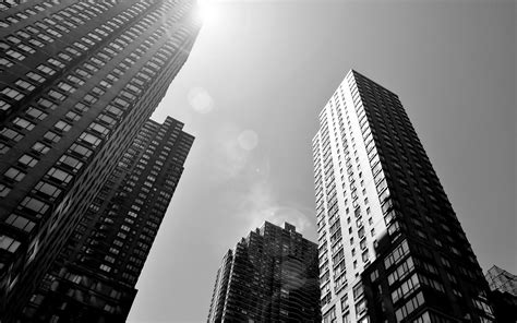 Black And White Cityscapes Architecture Buildings