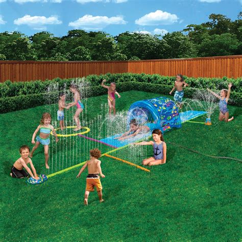 Banzai Splash N Slide Sprinkler Park Best Yard Sprinklers For Kids
