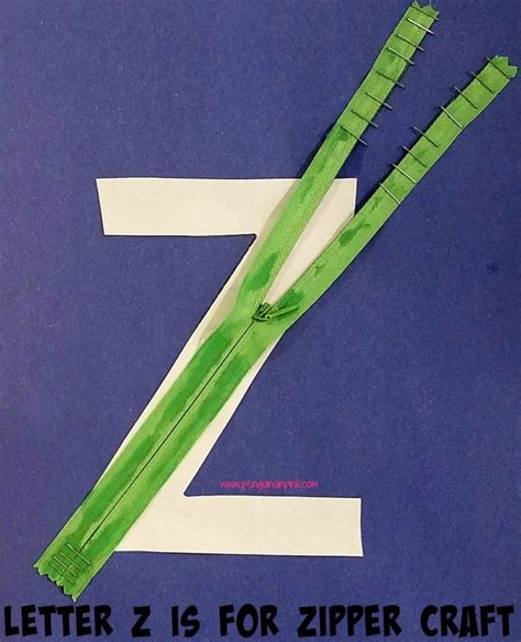 Letter Z Is For Zebra And Zipper Craft Penguins In Pink Zipper