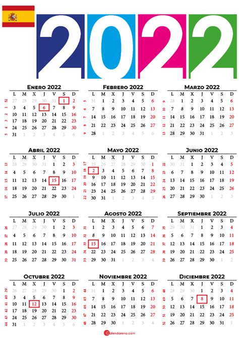 Calendario 2022 Dias Festivos España Zona De Información