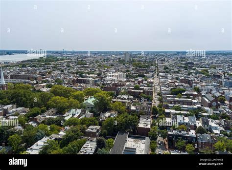 Aerial View Of Residential Neighborhoods Of Philadelphia Pennsylvania