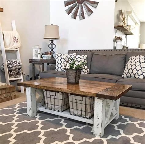 10 DIY Farmhouse Coffee Tables For Cozy Living Rooms