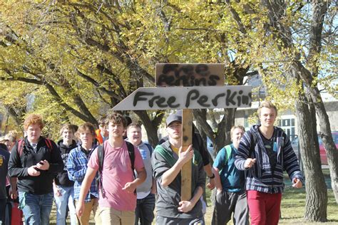 East Grand Forks Students Protest Over Suspension Of Teacher The