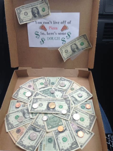 Graduation gifts you can make. You can't live off of Pizza so here's some dough ...