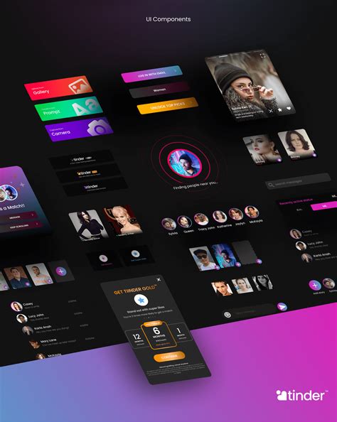 Tinder Mobile App Ui Ux Re Design On Behance