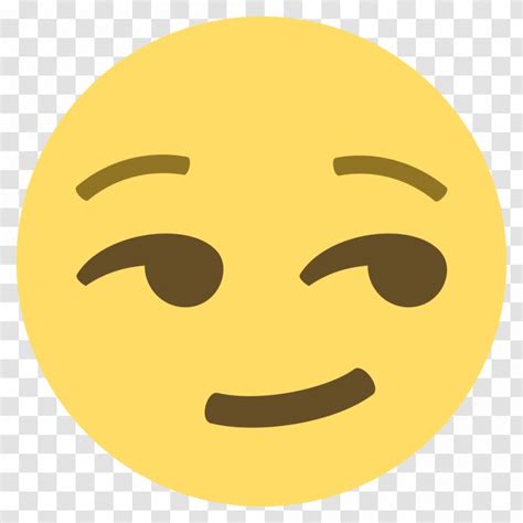 Emoji Smirk Emoticon Sticker Smiley Face Transparent Png