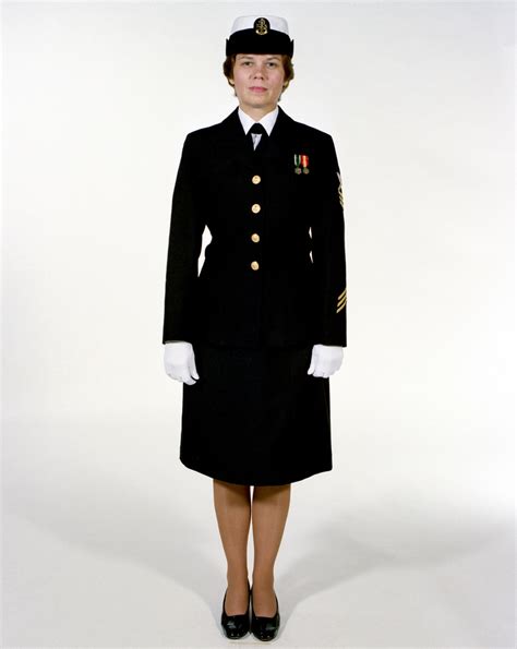 Uniform Dinner Dress Blue Female Navy Chief Petty